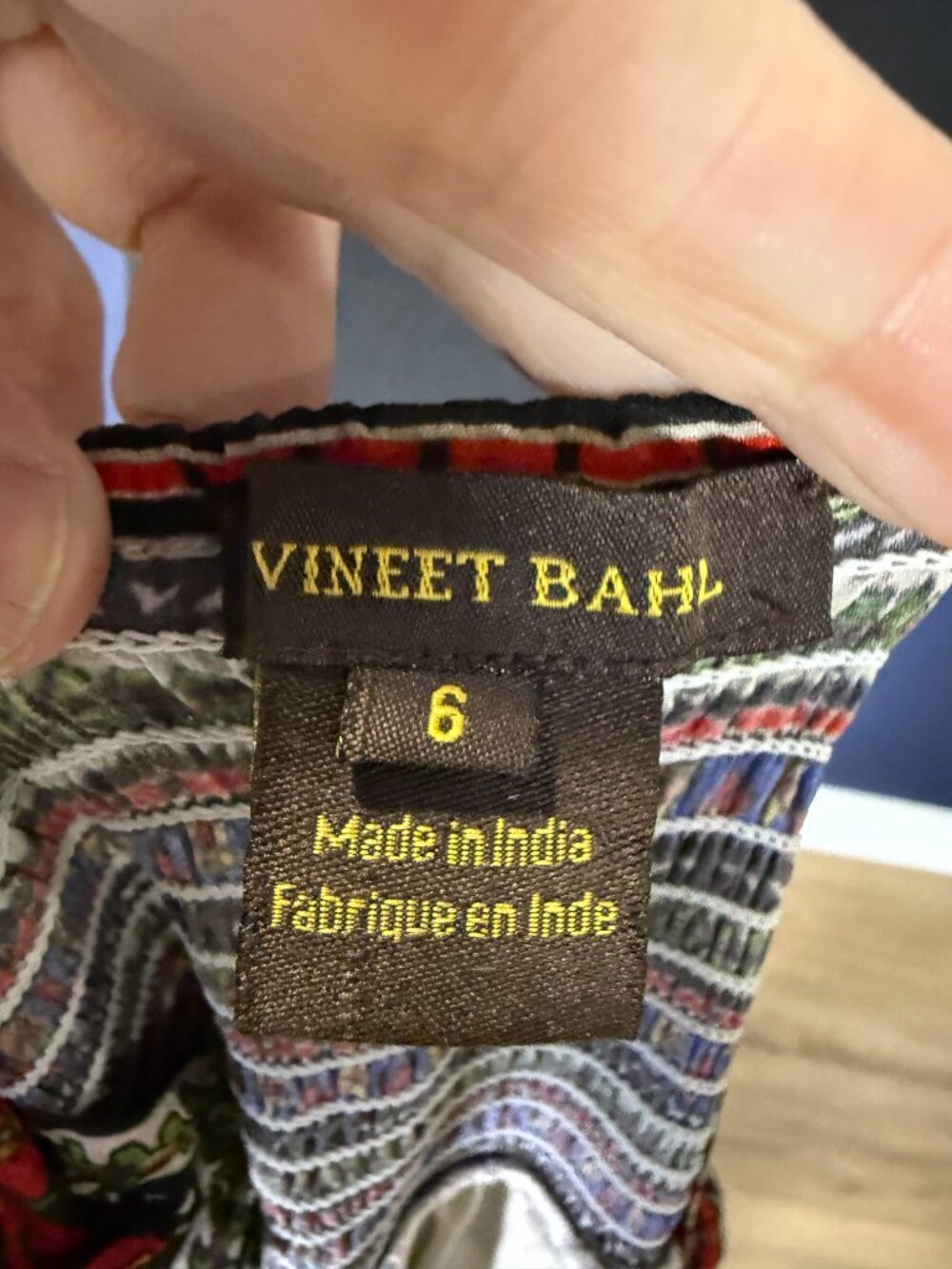 Anthropologie Vineet Bahl Valerie Embroidered Smocked Maxi Dress | 6 - Picture 8 of 10